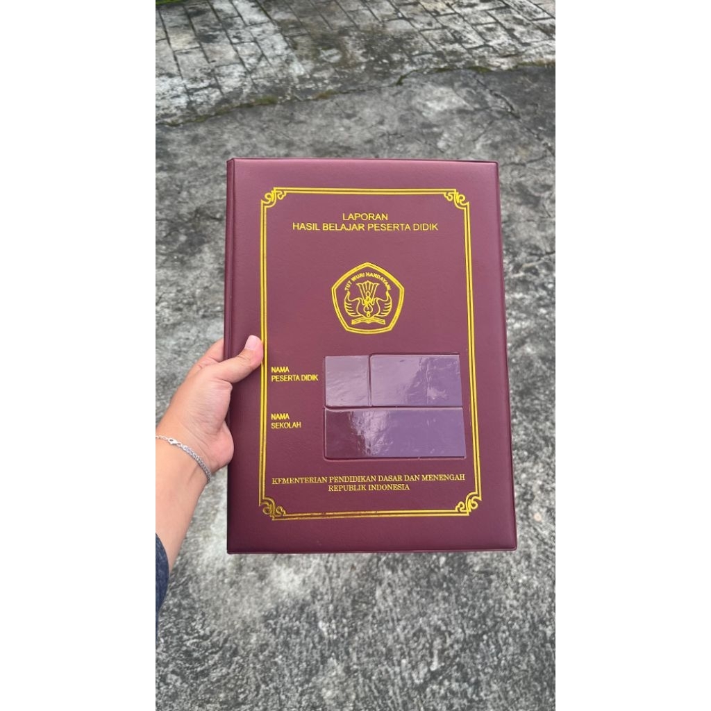 map rapor tanpa minimal order/map rapor sekolah 2 papan nama/ map rapor k13, map raport ,map raport 