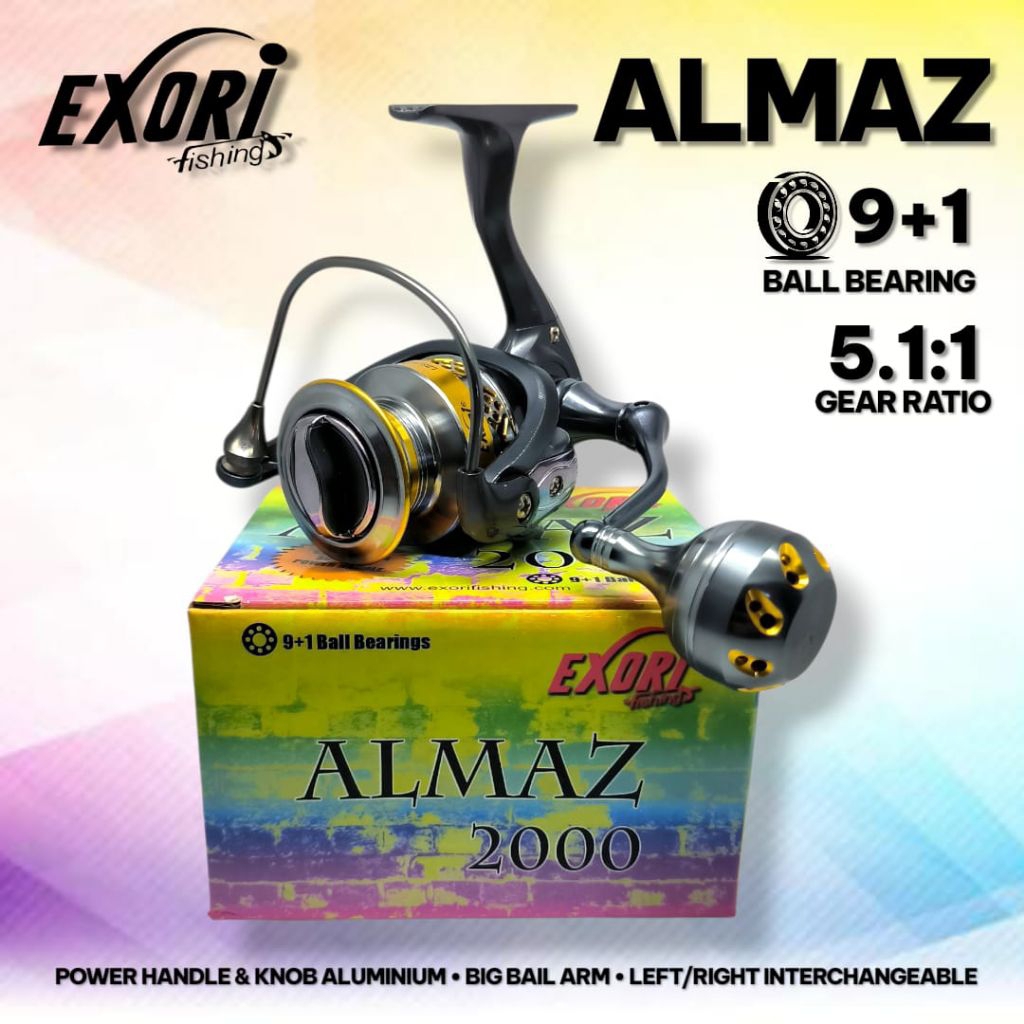 Reel Pancing EXORI ALMAZ Power Handle 2000