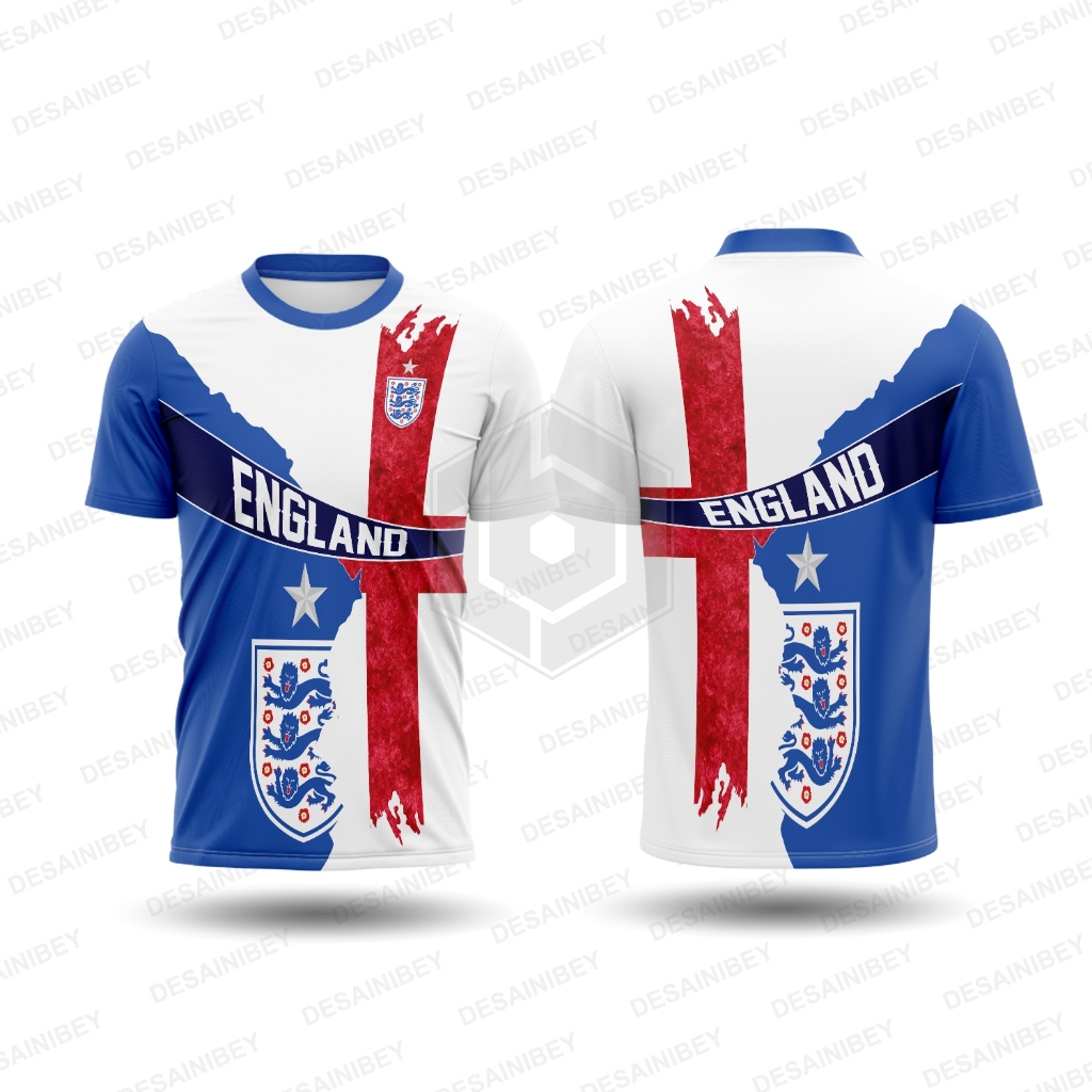 Baju Kaos Pria Piala Dunia 2026 England / Jersey England Printing Art-01