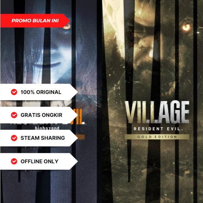 Resident Evil 7 Gold Edition + Resident Evil Village Gold Edition PC ORIGINAL