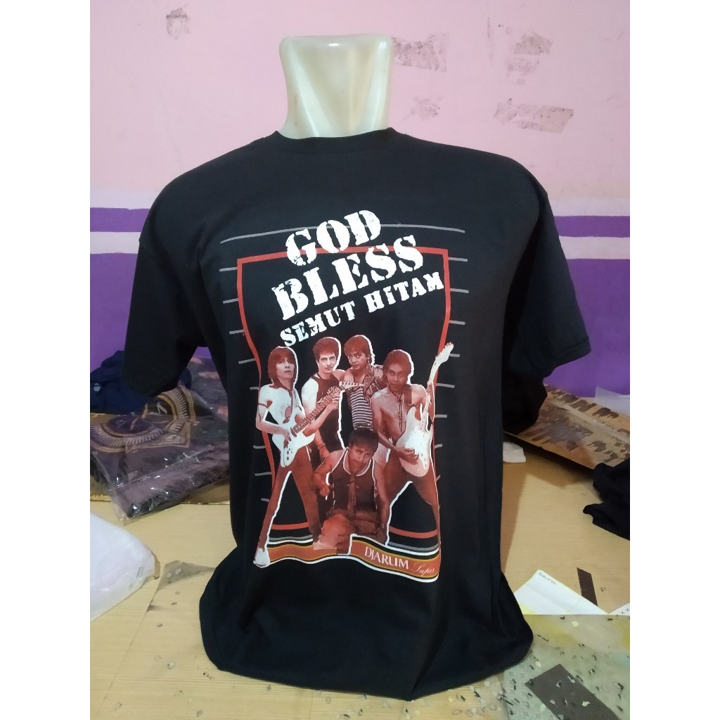 kaos band godbless tshirt musik god bless