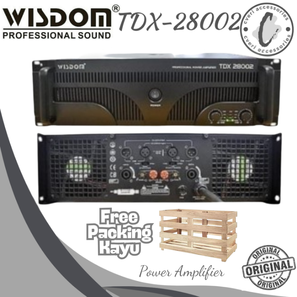 Wisdom TDX28002 2-Channel Power Amplifier Class TD Original TDX-28002
