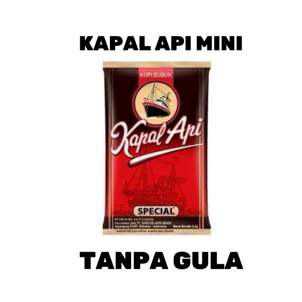 KOPI KAPAL API MINI TANPA GULA KOPI INSTAN
