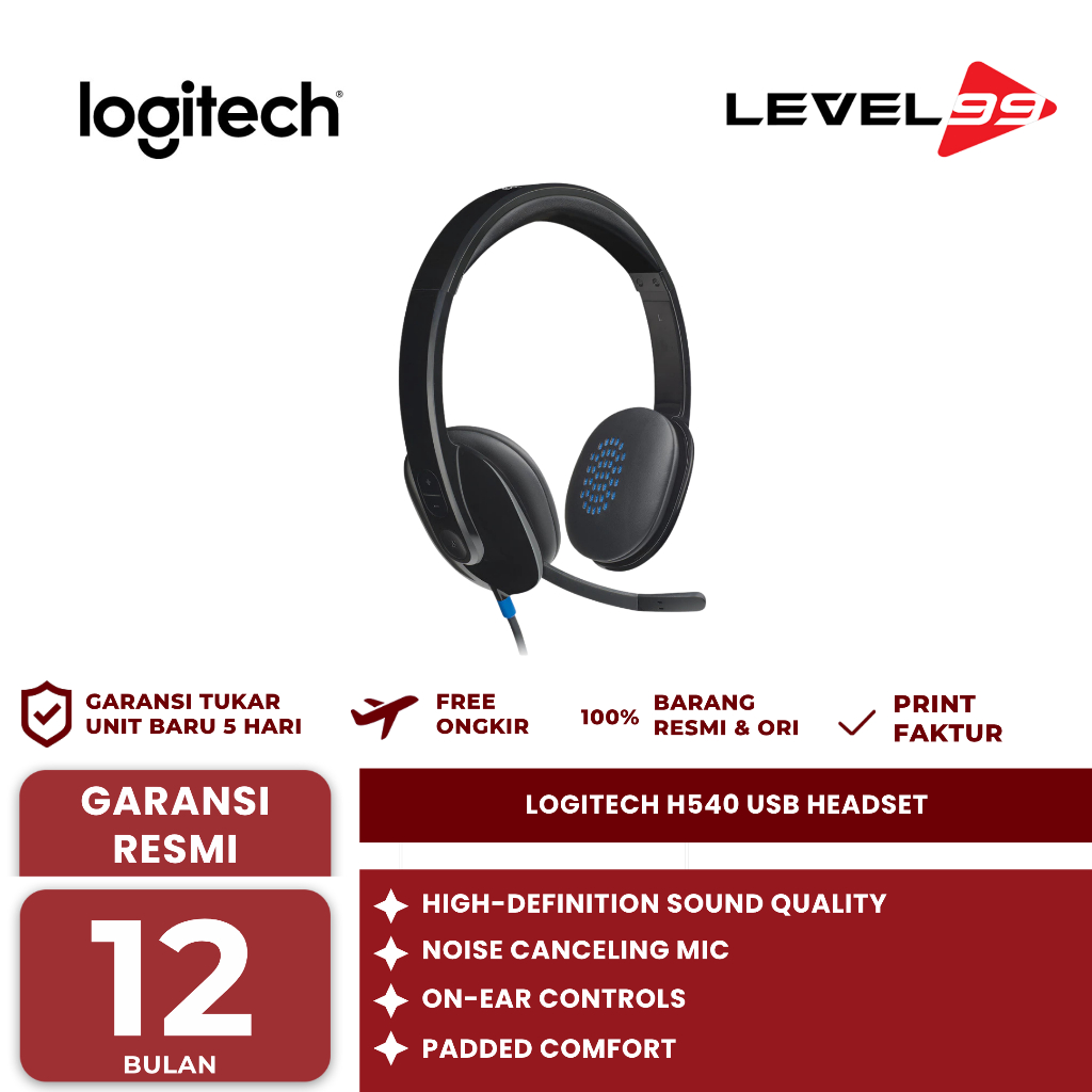 LOGITECH H540 USB Headset