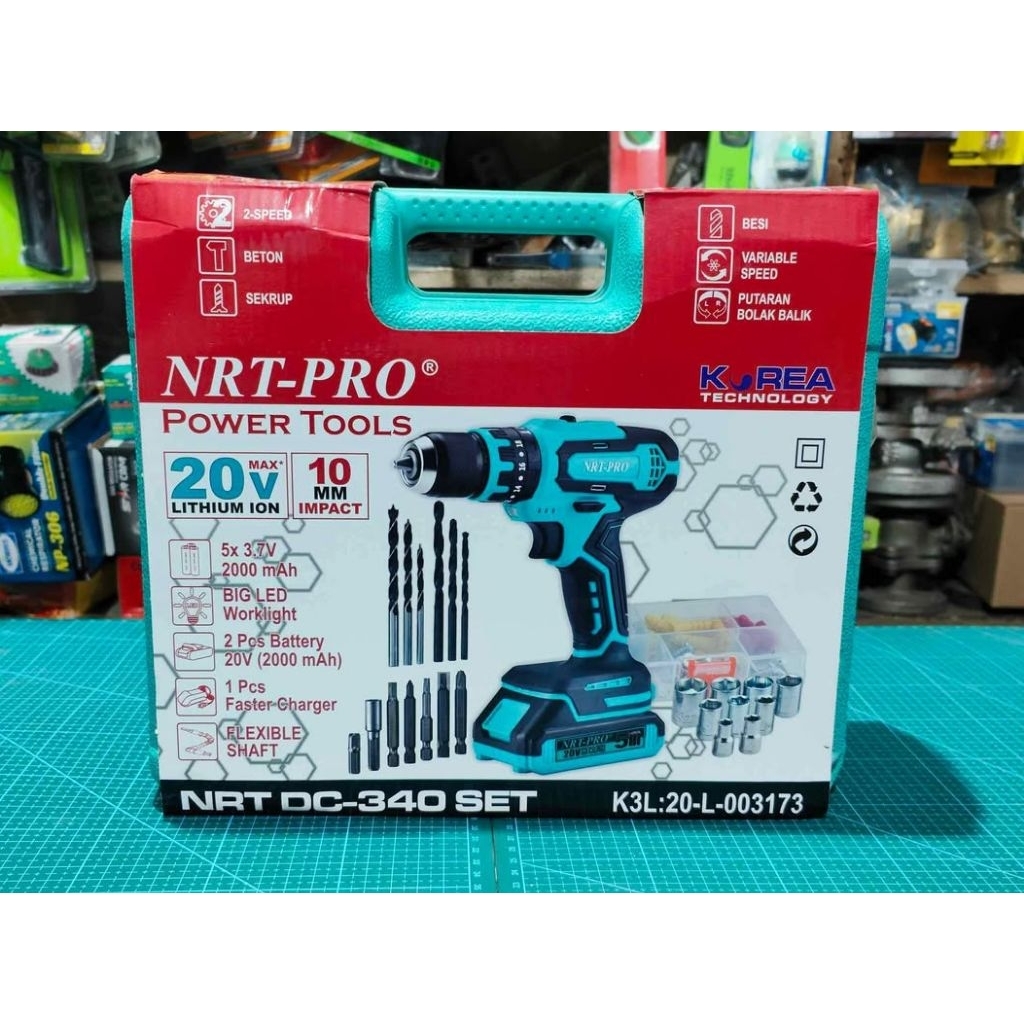 BOR CAS NRT PRO 20Volt dc340/ bor baterai cordless