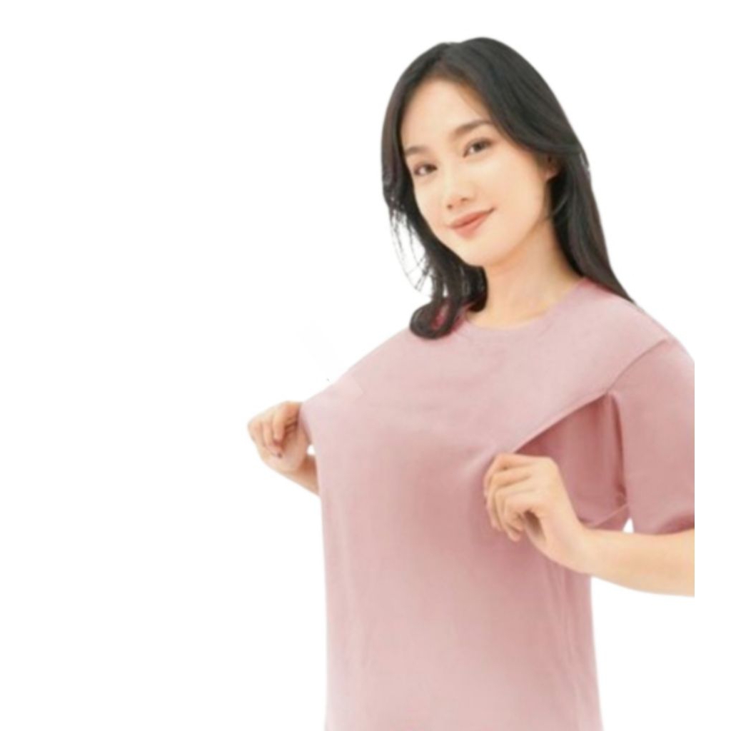 Baju Ibu Menyusui Lengan Pendek||Manset Kaos Busui