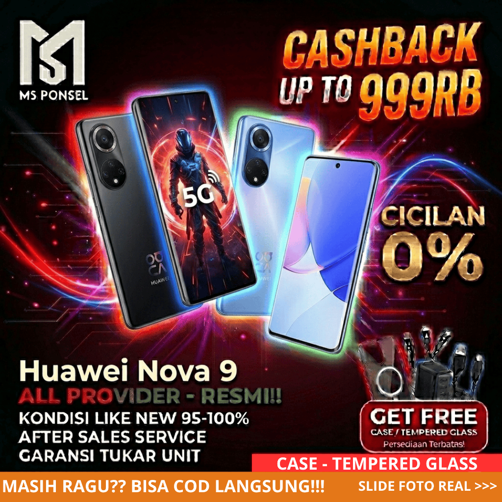 Huawei Nova 9 8/256GB 8/128GB Second Original Resmi Fullset