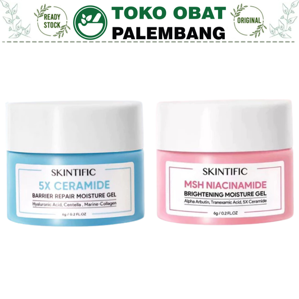 SKINTIFIC TRAVEL MINI SIZE MOISTURIZER NIACINAMIDE CERAMIDE PELEMBAB WAJAH UKURAN KECIL SKINTIFIK