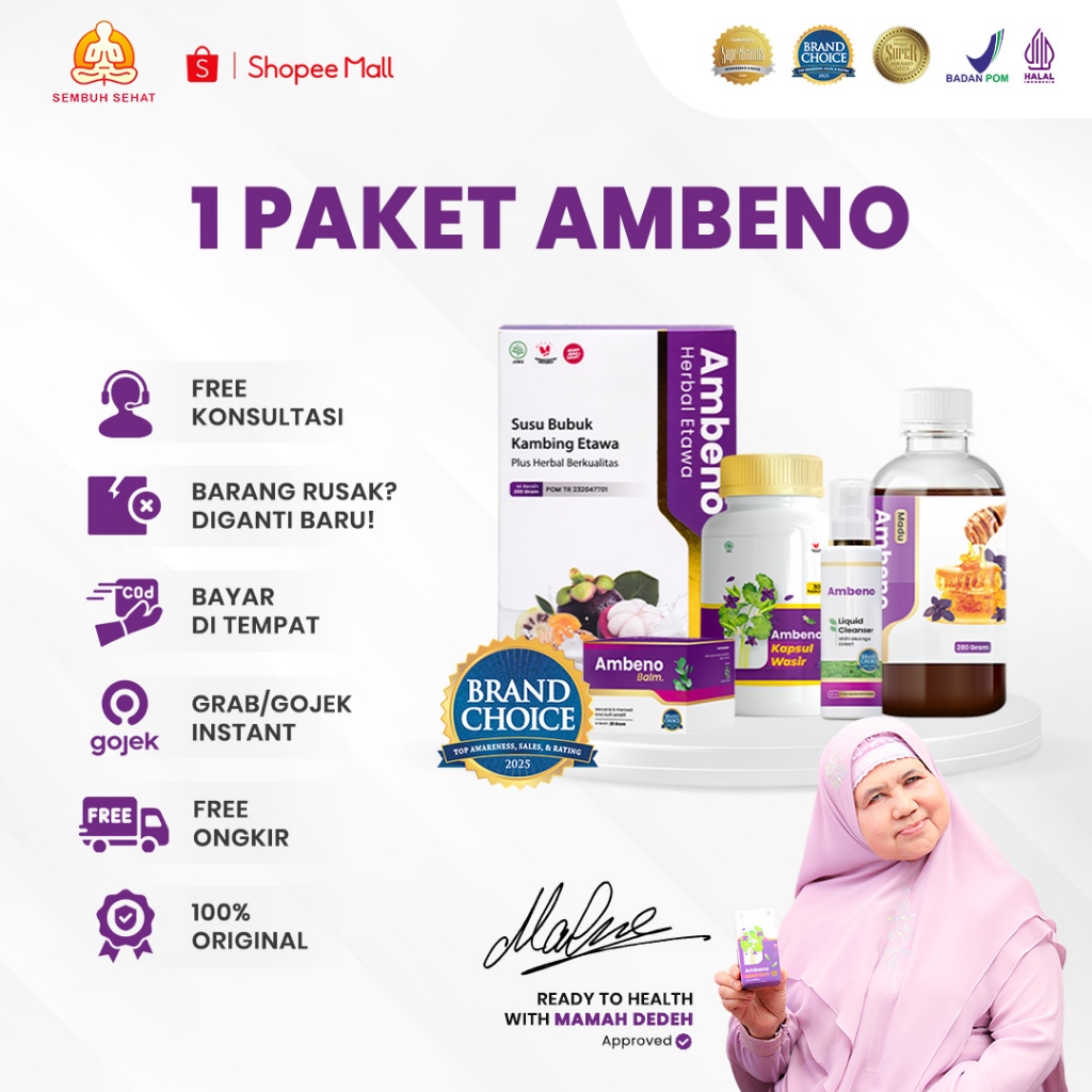 Ambeno - Variasi Madu Kapsul Cream Dan Liquid | Obat Herbal Wasir dan Ambeien Original Dan BPOM