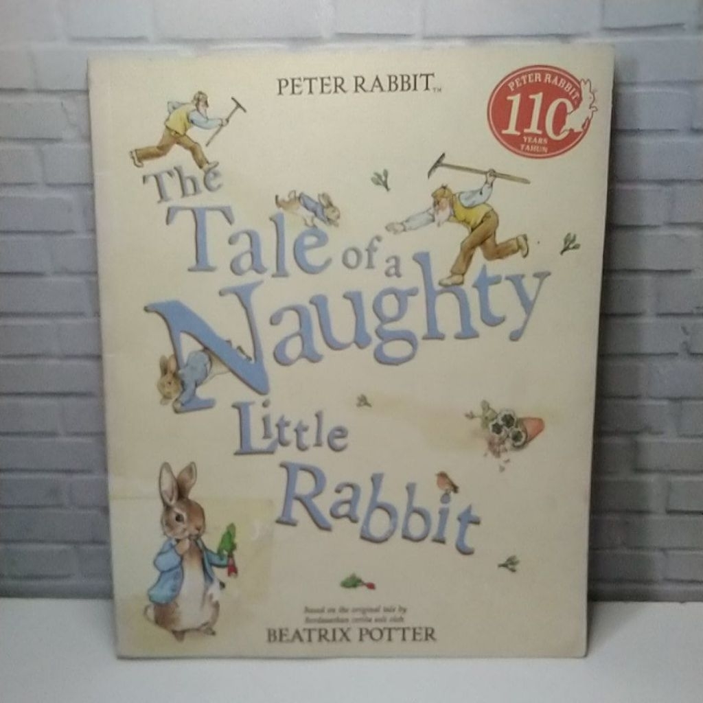 Buku anak vintage The Tale Of A Naughty Little Rabbit, Beatrix Potter.