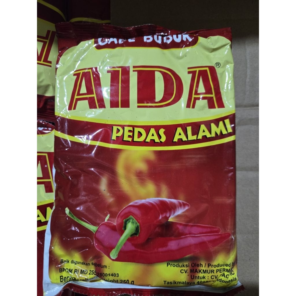 aida ukuran 250 gram bubuk cabe aida