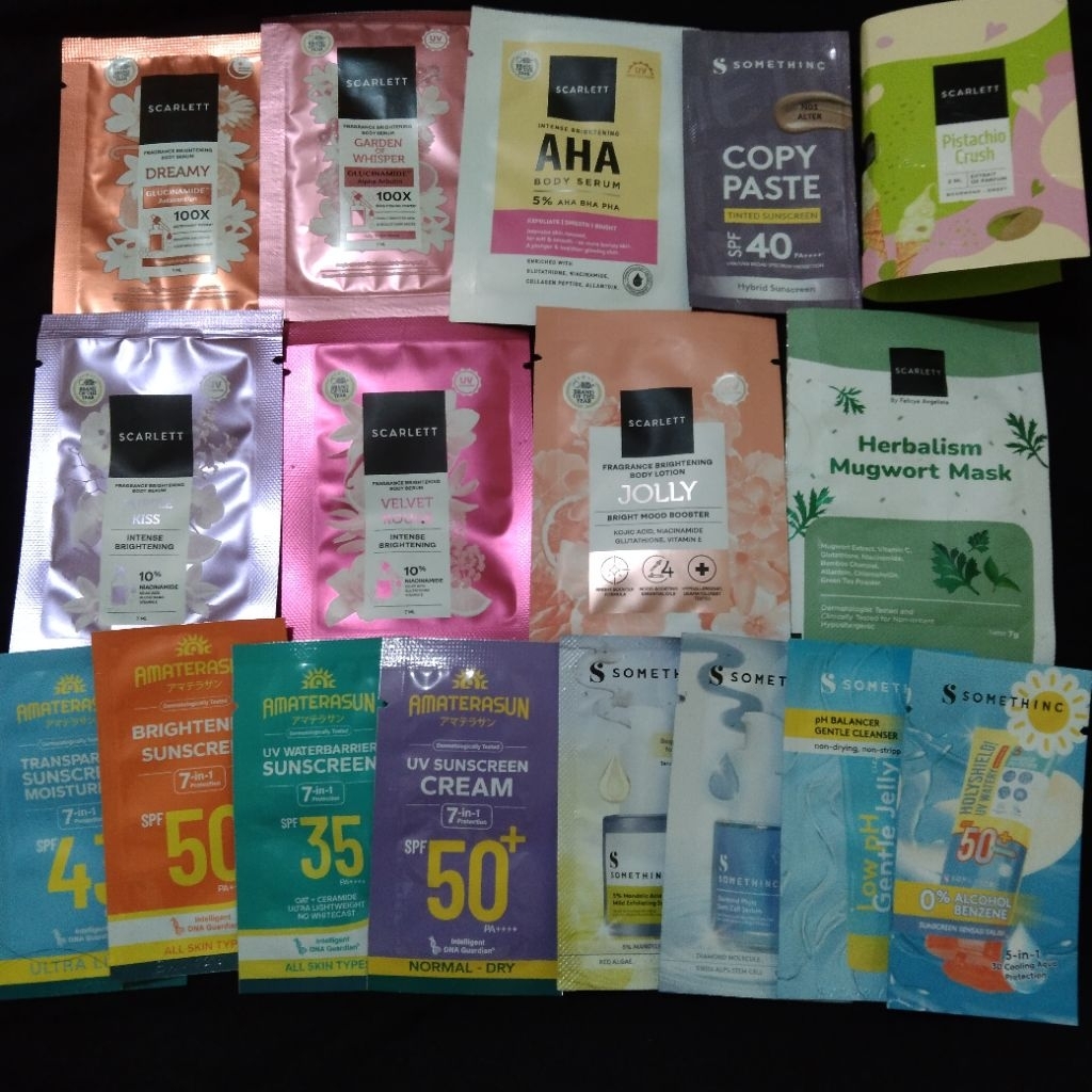 [NEW SEGEL] SALE B1G1 FREE SAMPLE SKINCARE MINI KEMASAN SACHET TRAVEL FRIENDLY MINI SIZE DAN SHEET M