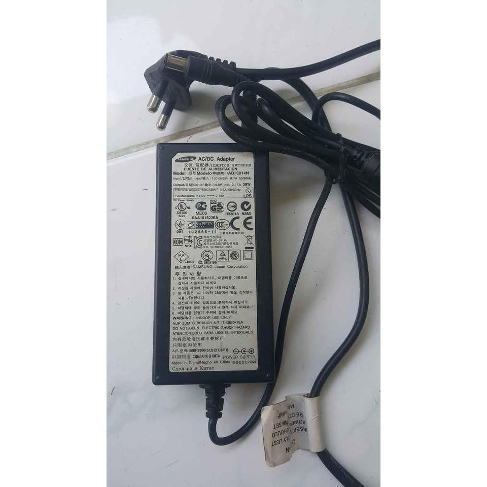 Charger adapter Original LCD TV MONITOR Samsung 14.0v