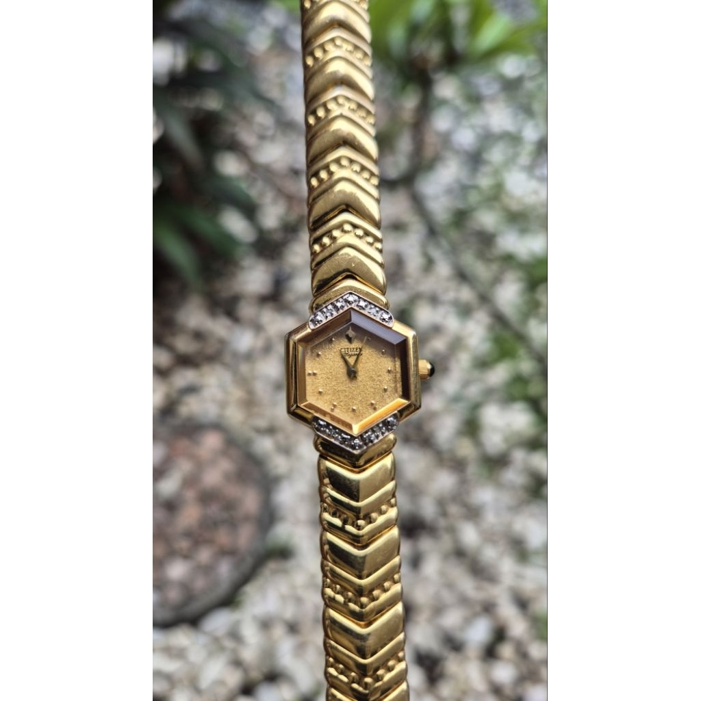 Jam Citizen Elegance ladies with Diamond dainty hexagonal case