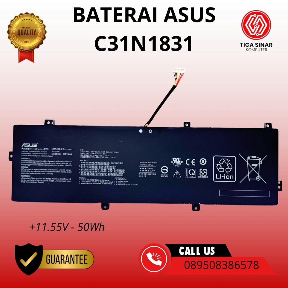 Baterai Asus Pro P3540FA P3540FB P574FA PE574FA P3548FA C31N1831