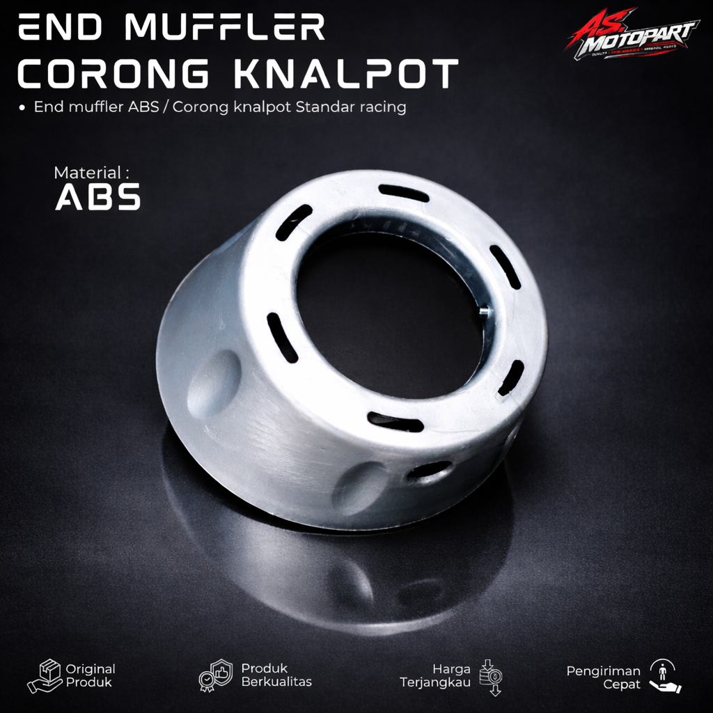 END MUFFLER PLASTIK ANTI PANAS VARIO CORONG KNALPOT MIO TUTUP KNALPOT END MUFLLER CMS KNALPOT