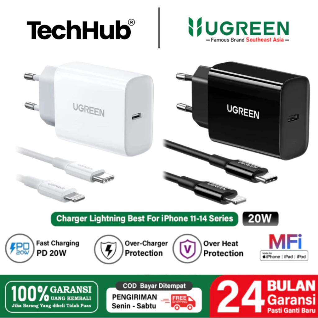 UGREEN iPhone Charger Type C to Lightning MFi Fast Charging Untuk iPhone 11 12 13 14 Pro Max