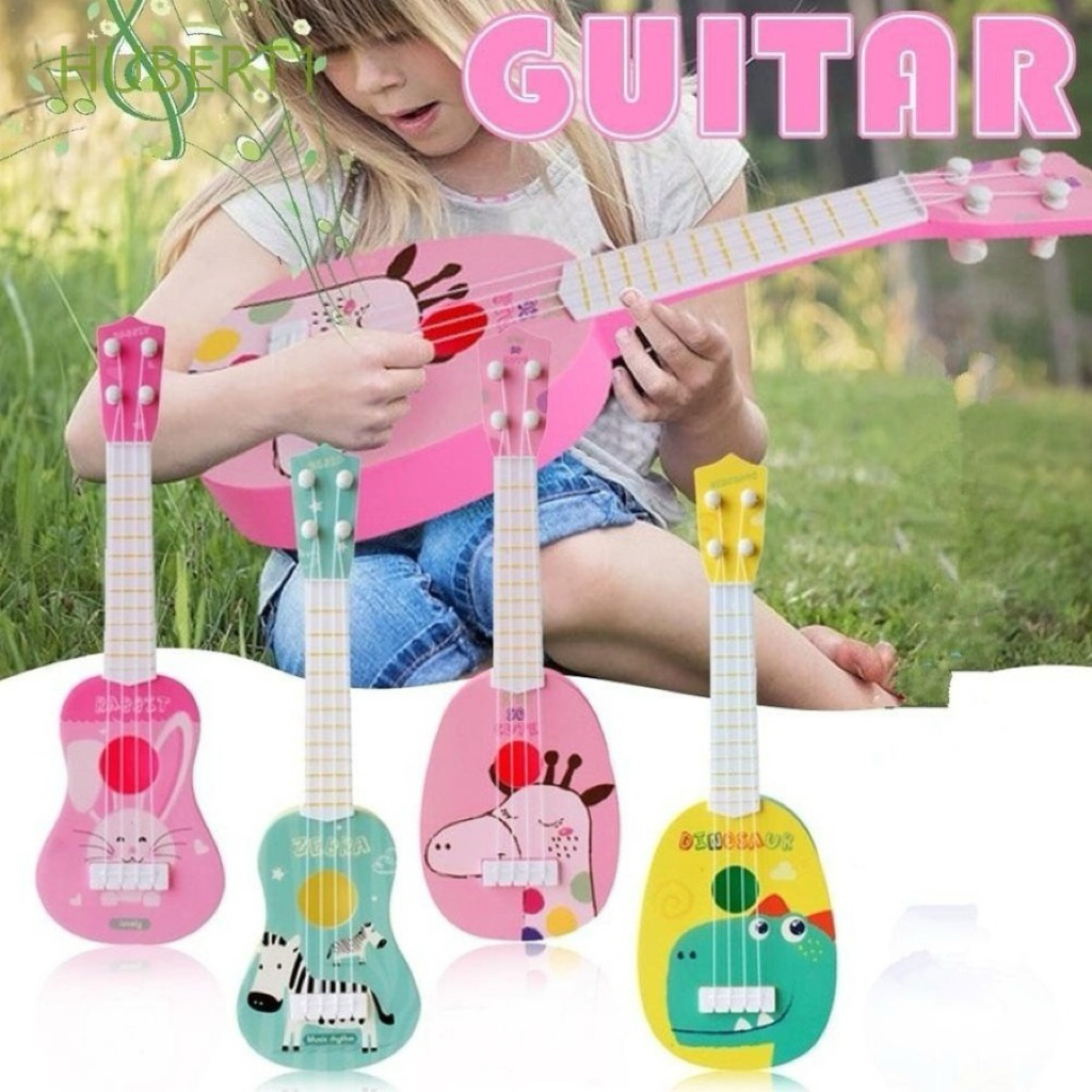 (BISA COD) GITAR UKULELE KARAKTER Mainan musikal anak gitar ukulele