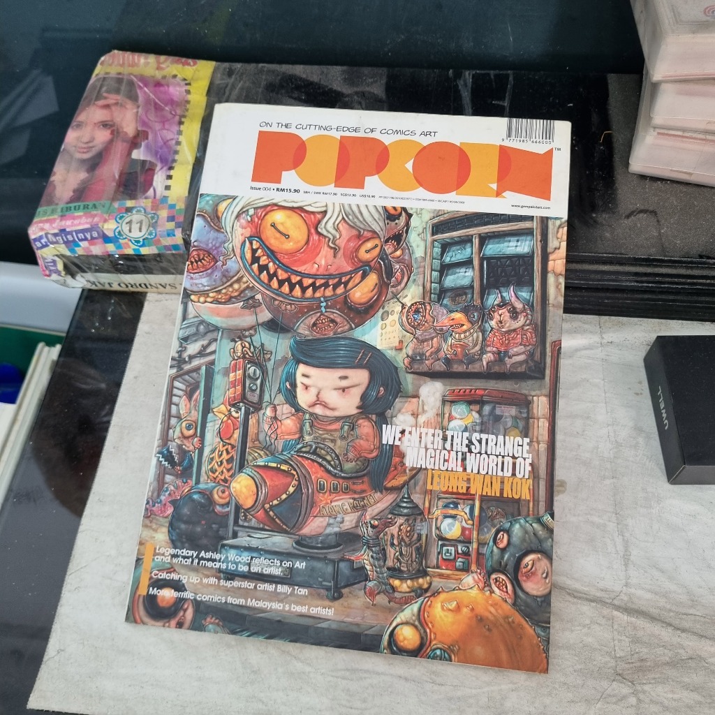 PRELOVED Majalah Komik Art Book / Comic Art Magazine POPCORN (Gempak Starz / GempakStarz)