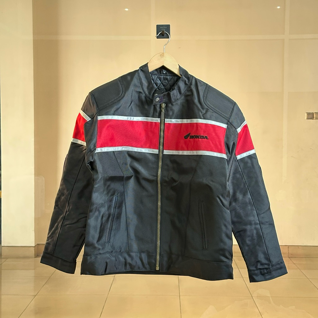Jaket Sepeda Motor Honda ASLI Supra X hitam merah