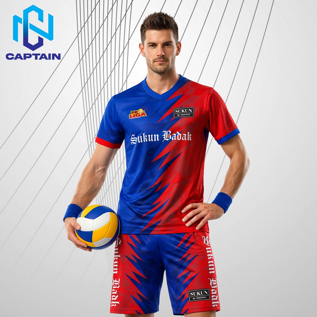 Kaos Jersey Voli Sukun Badak Proliga Pria 2026/Jersey Voli Custon Nama