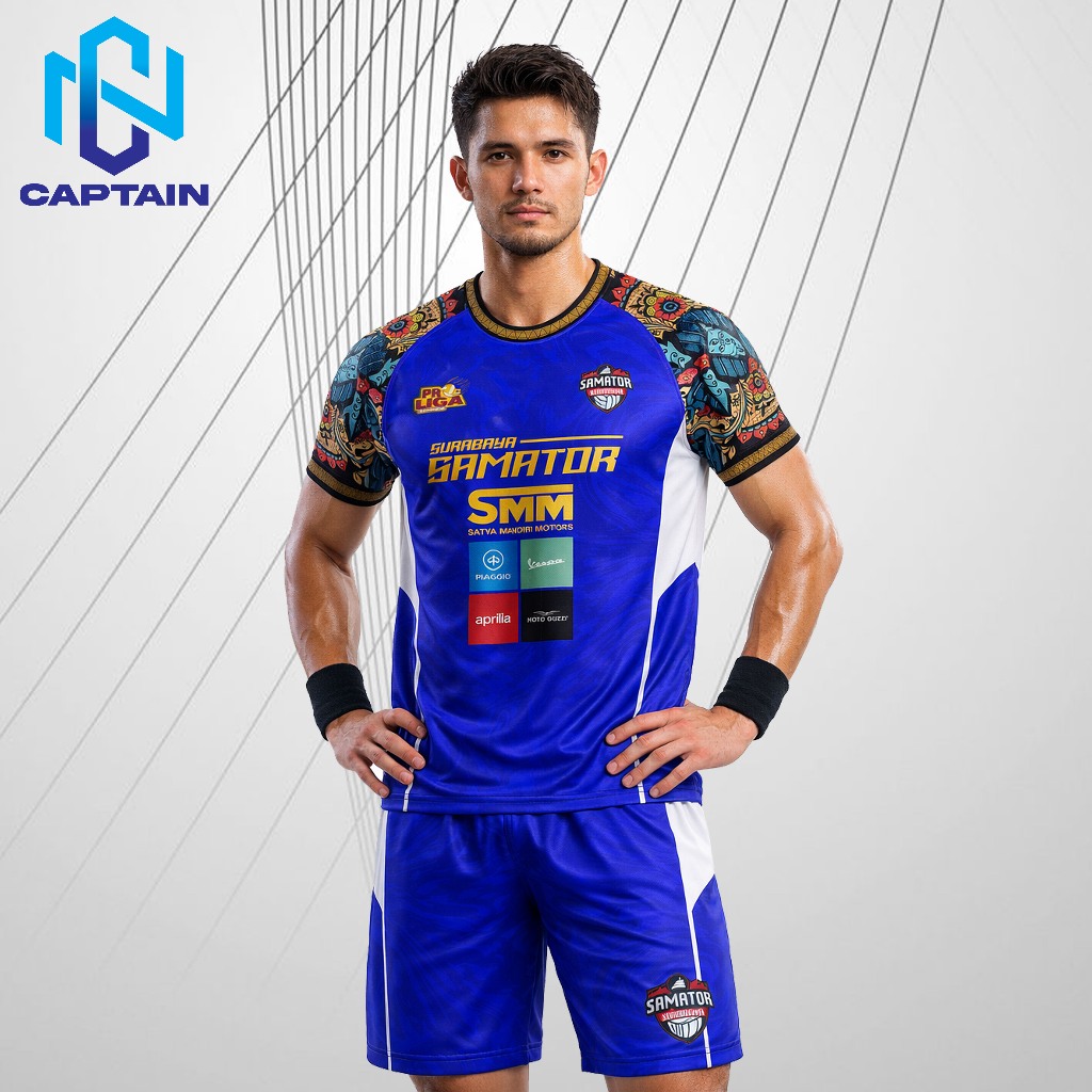 Kaos Jersey Surabaya Samator Proliga Pria 2026/Jersey Voli Dry Fit Nyaman dan Ringan