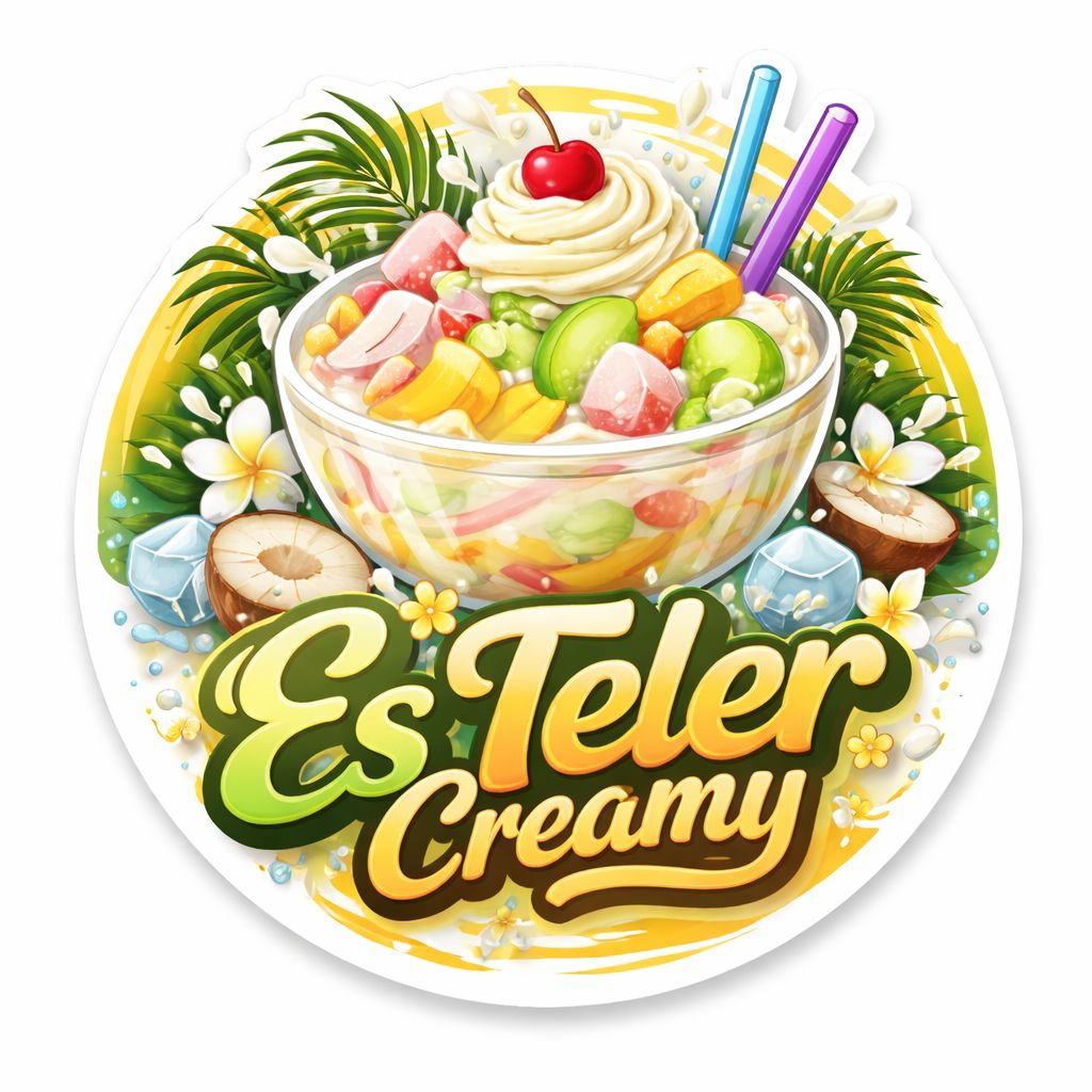 Stiker Es Teler Creamy