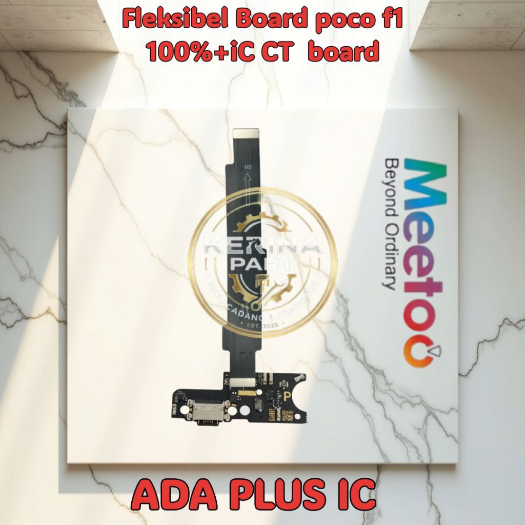 Meetoo Papan Cas Poco f1 100%+iC CT  board PCB conektor caz poco F1 orginal full komponen ic 100%+ic