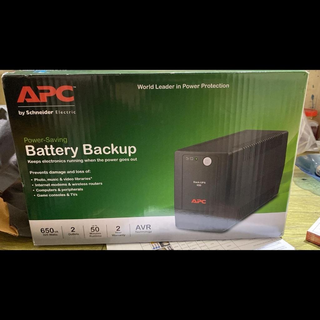 UPS COMPUTER APC BX 650 Li - MS-650 VA -325 Watt - Back UPS 650