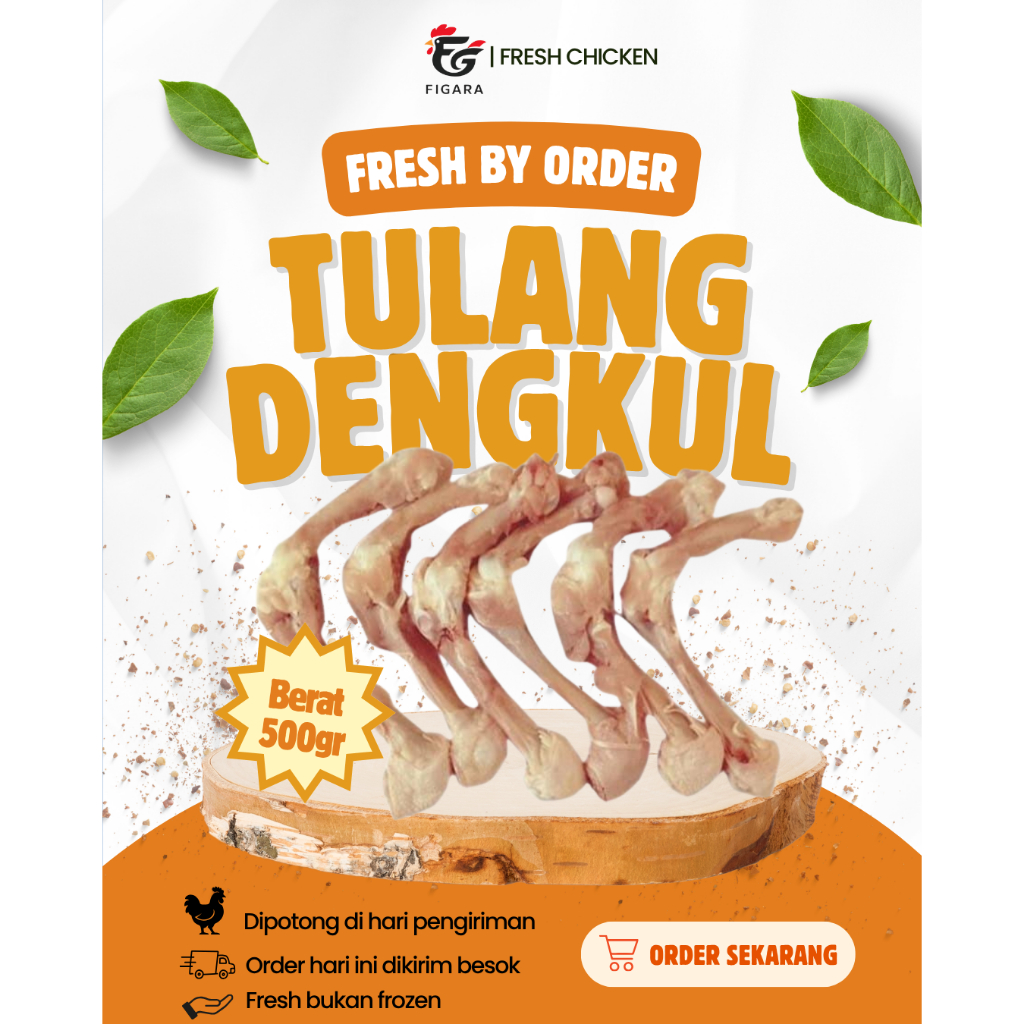 TULANG DENGKUL AYAM MURAH 500GR / TULANG AYAM / UNTUK KALDU