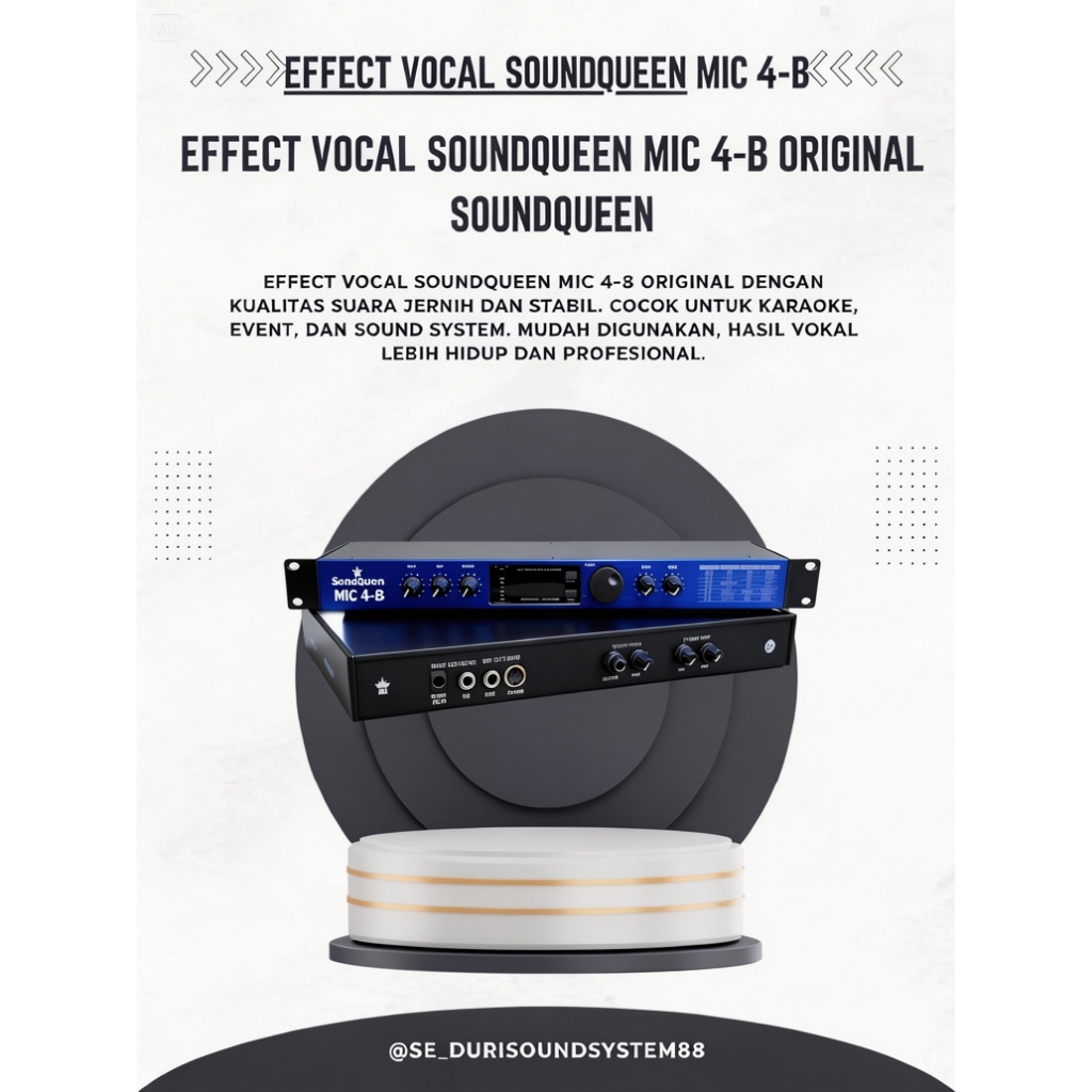 EFFECT VOCAL SOUNDQUEEN MIC 4-B Original Soundqueen
