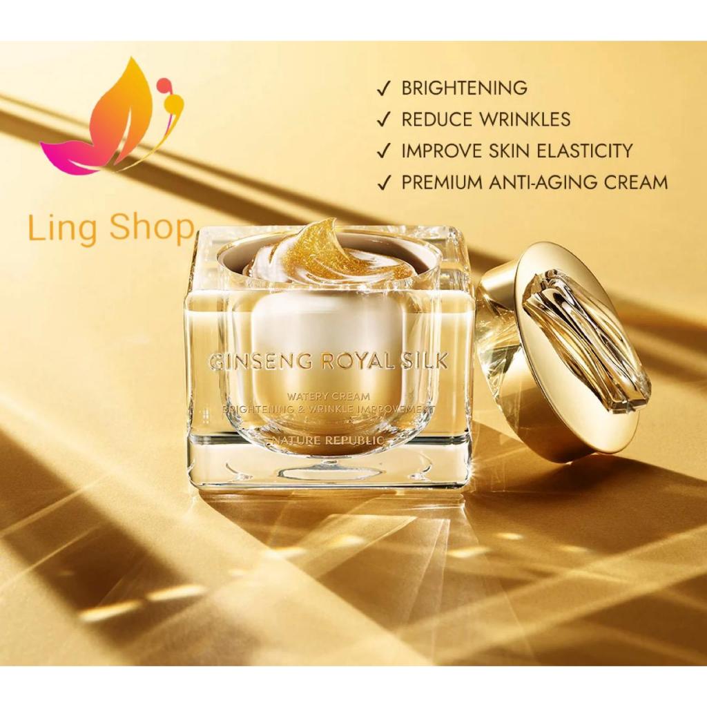 [READY STOCK] NATURE REPUBLIC Ginseng Royal Silk Watery Cream 60/30mL