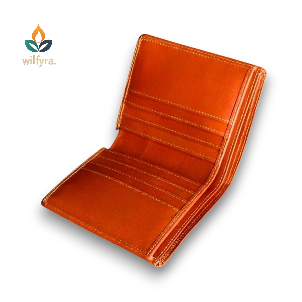 Dompet Medium Pria Kulit Sapi Asli Magetan / 8 Slot Kartu / Genuine Leather / Wallet Medium 3/4