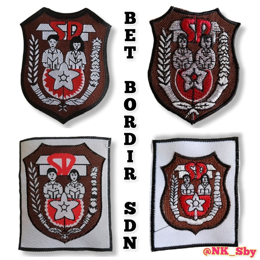 BET / BADGE SD ( Sekolah Dasar ) | Bet SDN ( Sekolah Dasar Negri ) Atribut Seragam Sekolah Dasar SDN