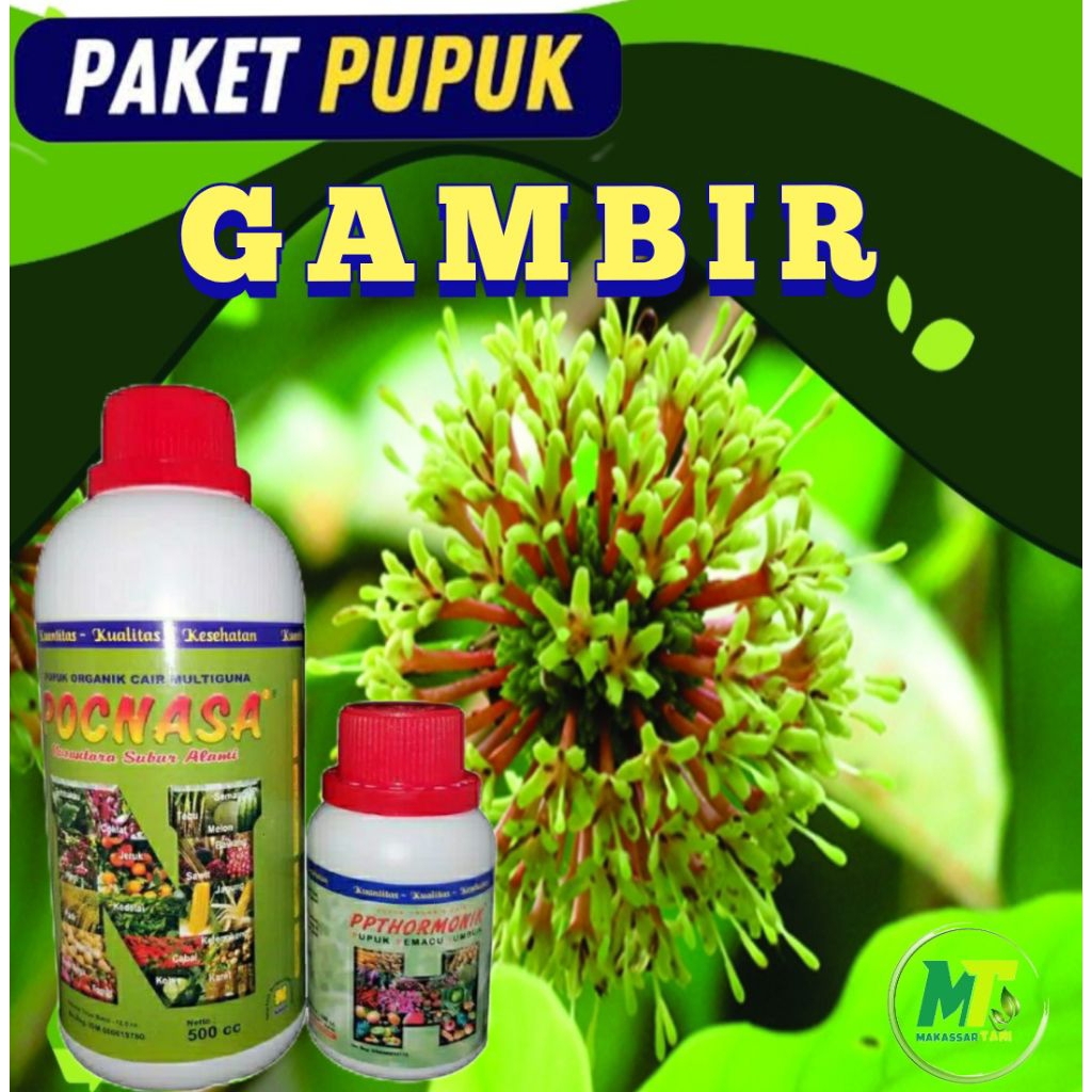 Pupuk Gambir POC Nasa 500cc dan Hormonik 100cc Asli Kemasan Pabrik