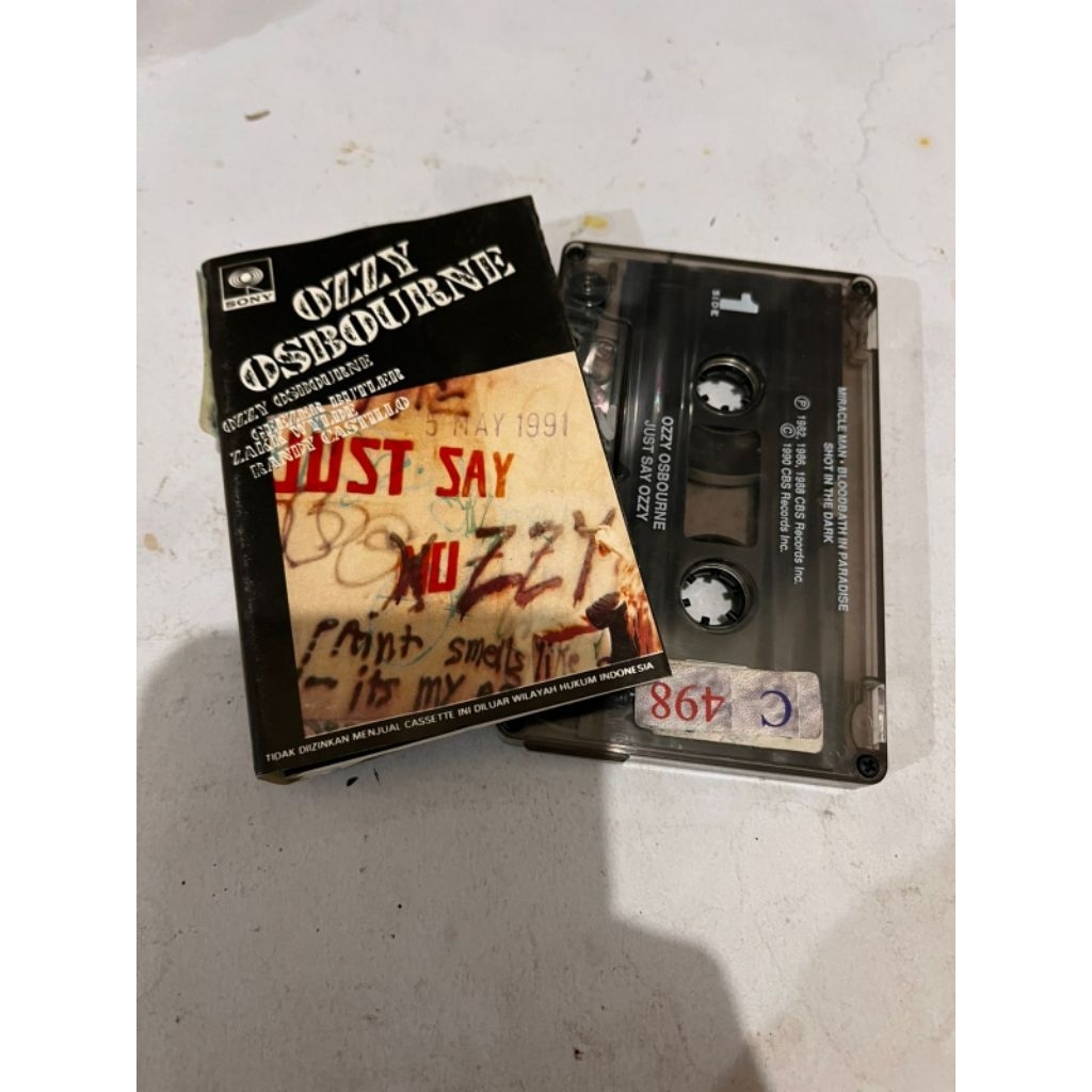 Kaset Pita Ozzy Osbourne Ex Radio Album Just Ozzy