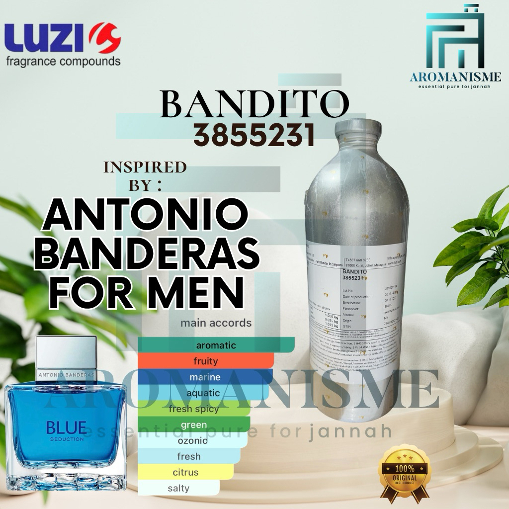 Bibit Parfum Antonio Banderas For Men By Luzi Bandito 50ml / 100ml