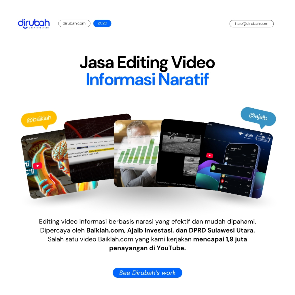Jasa Edit Video Murah & Profesional | Company Profile, Video Promosi, TikTok, Reels, Event