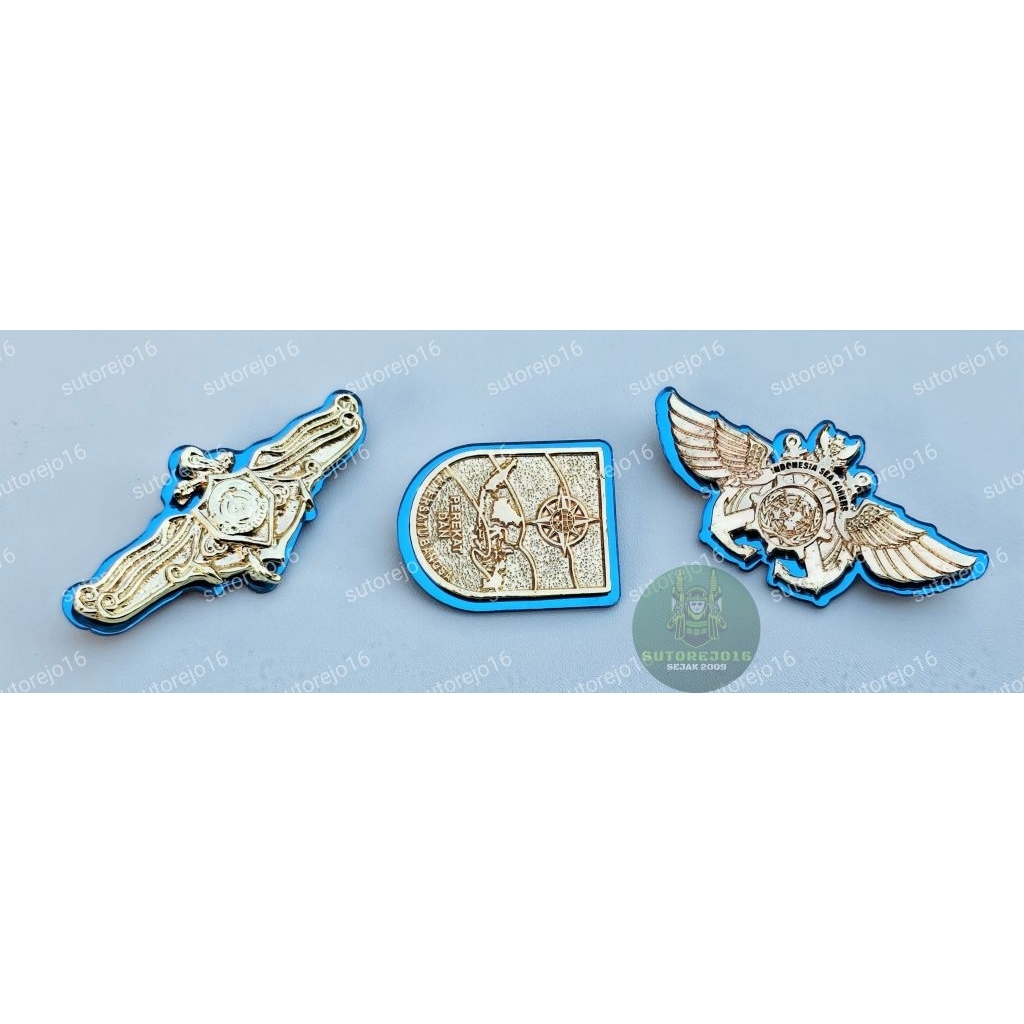 pin wing brivet barombong sea farers perekat dan pemersatu bangsa asn latar mika akrilik mirror warn