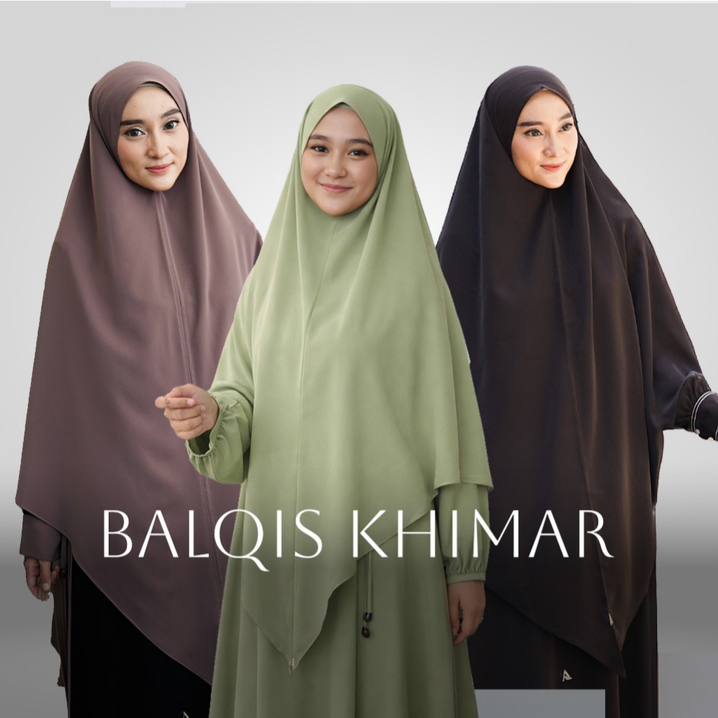 ARKAFF - Balqis Khimar bahan Marbela | Jilbab instan | Hijab syar'i Jumbo | Jilbab instan panjang | 