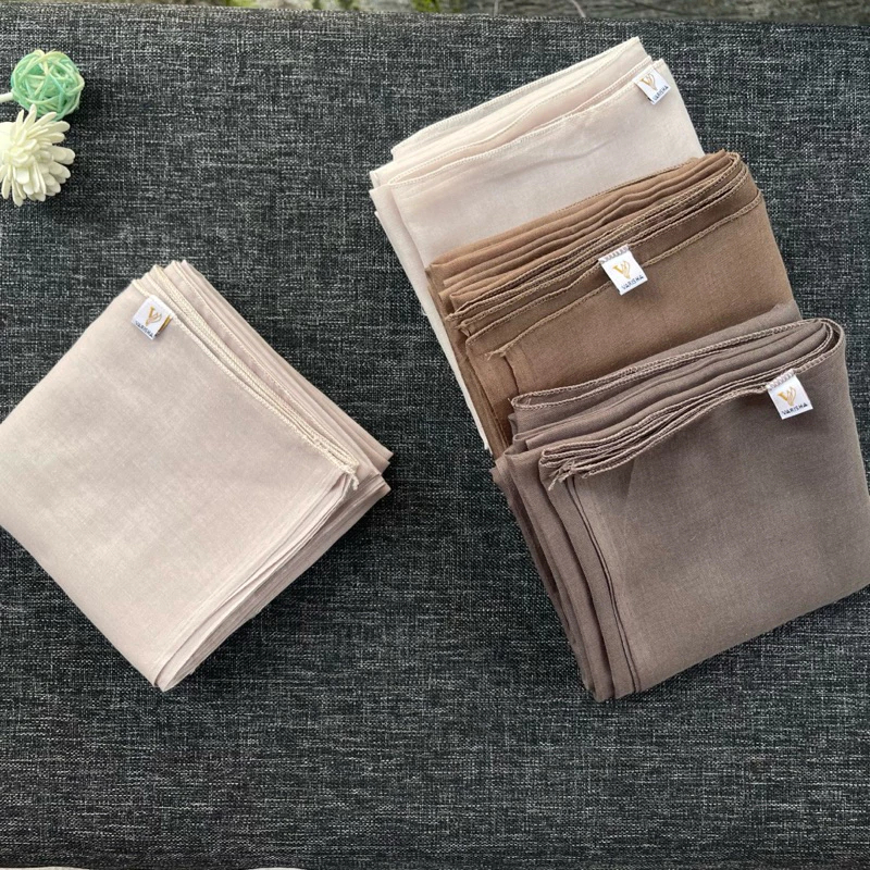 AULIA - Hijab Segiempat Paris Jadul Jilbab Segi Empat Polos Old Daily Ori Varisha Tepi Neci Square B