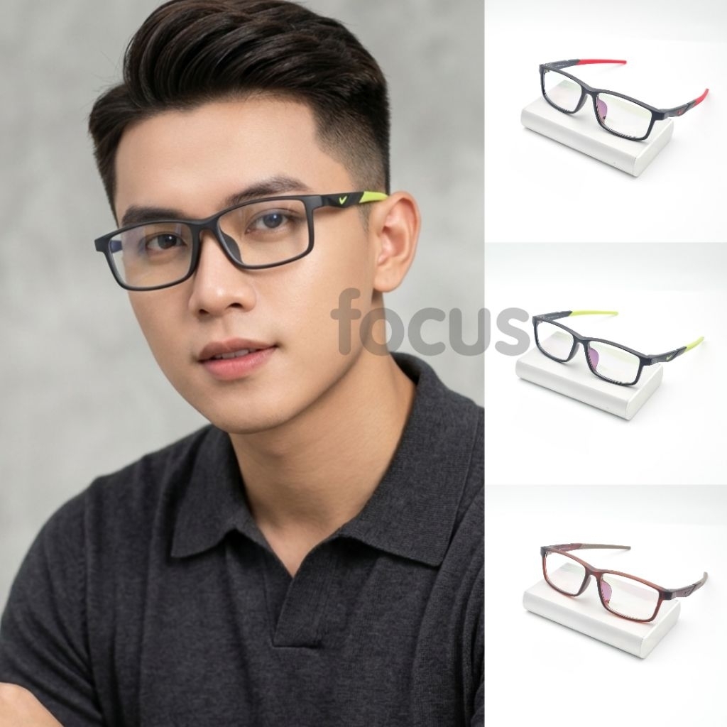 KACAMATA SPORT 8903 PAKET LENSA ANTI SILAU NIGHT DRIVE BISA REQUEST NORMAL DAN MINUS PHOTOCROMIK ANT
