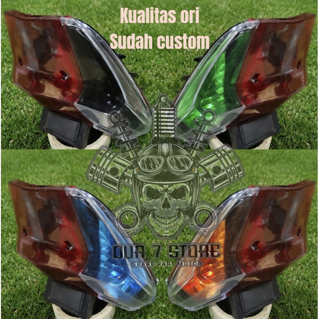 Reflektor lampu stop belakang Honda Supra X 125 D supra x 125 DD batman custom original