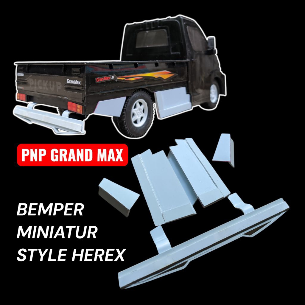 Bemper miniatur mobil pickup GRAND MAX herex style