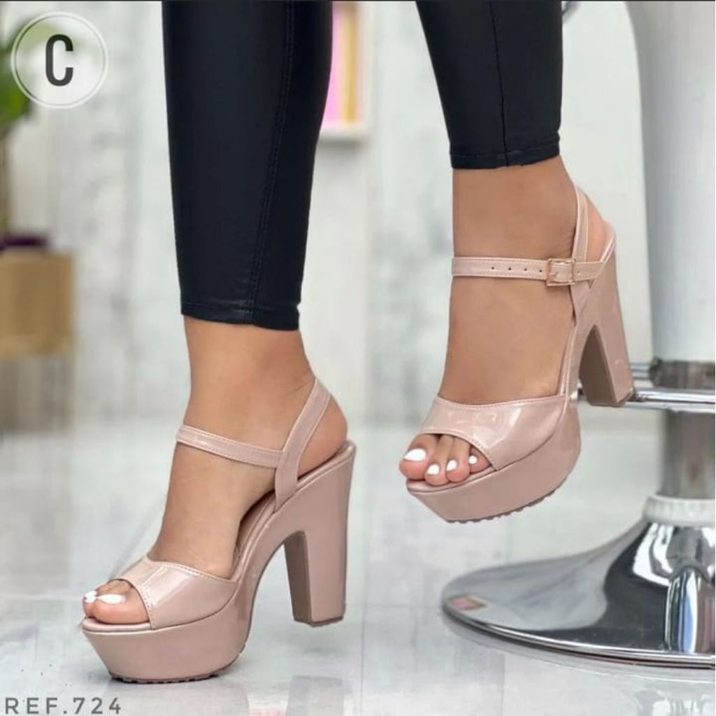 Sandal heels wanita Amena tinggi 12 cm