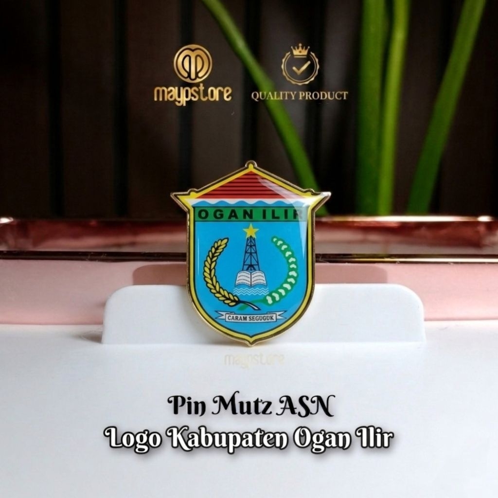 Pin Mutz Lambang Kabupaten Ogan Ilir | Pin Logo Kab. Ogan Ilir