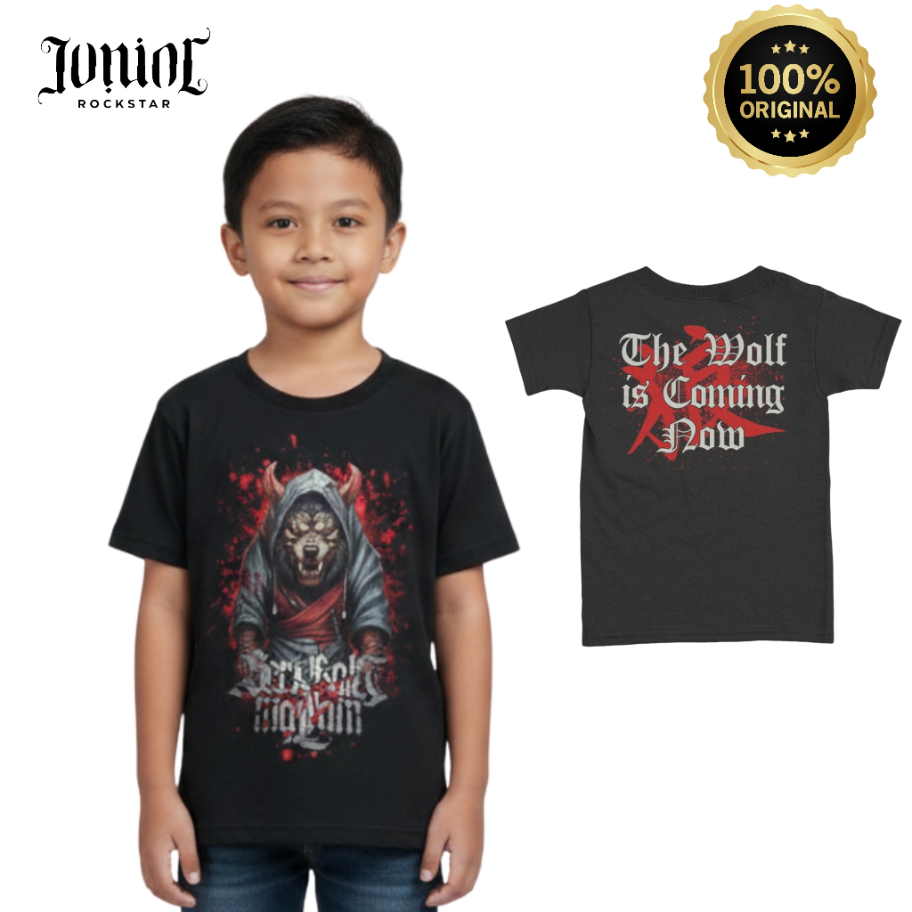 Official Merchandise Baju Anak Serigala Malam Short Sleeves