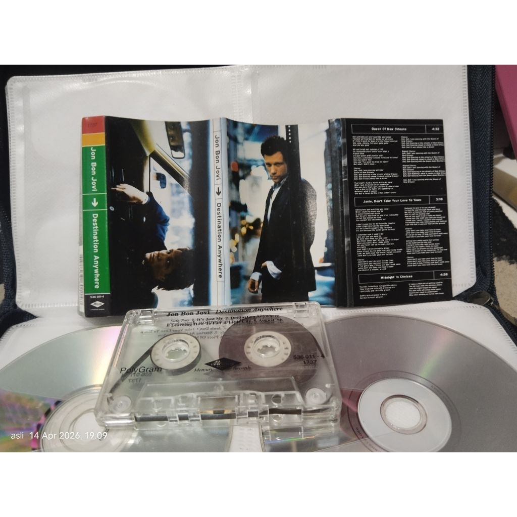kaset pita bon jovi // destination anywhere