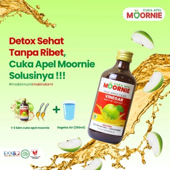 Moornie Apple Vinegar | Cuka Apel Halal BPOM