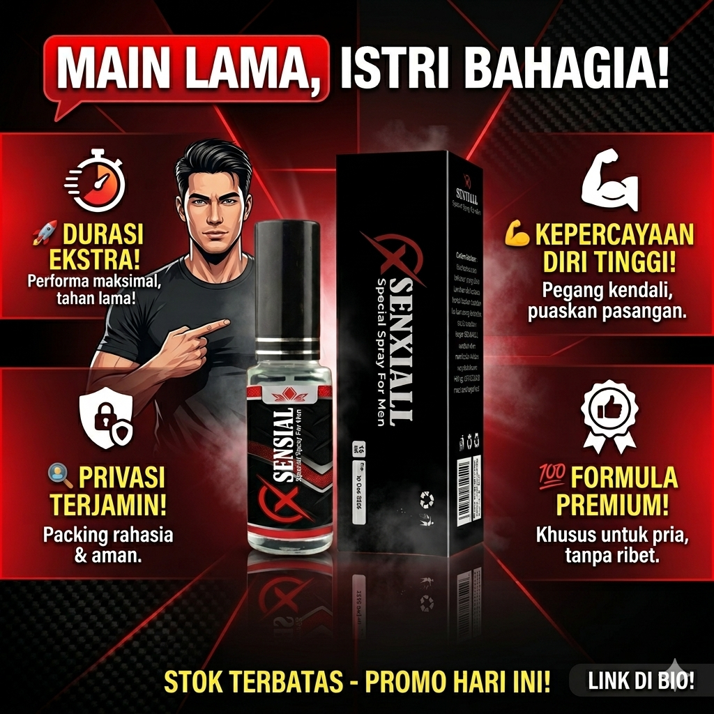 15 ml XSENSIAL Spray - Herbal Alami untuk Ereksi Kencang, Lancarkan Aliran Darah, Tahan Lama